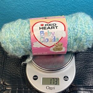 NWT Red Heart Baby Clouds Yarn Color 9517 Seaspray Super Bulky Textured Yarn